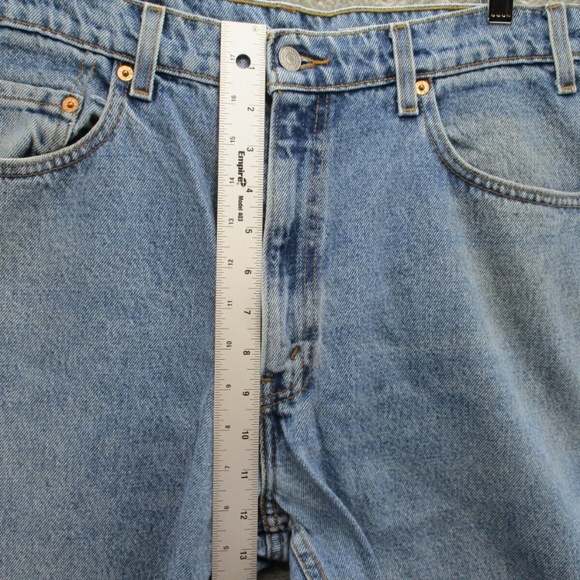 Vintage Levi's 505 Jeans Men's 36x30 Regular Fit Straight Leg Light Wash 90s - Picture 8 of 13